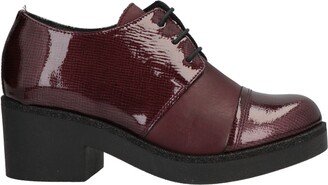 MERCANTE DI FIORI Lace-up Shoes Burgundy-AB