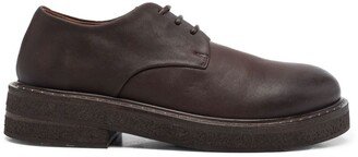 lace-up leather Oxford shoes-AD