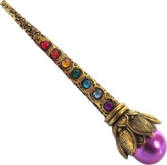 Chakra Wand With Colored Gems