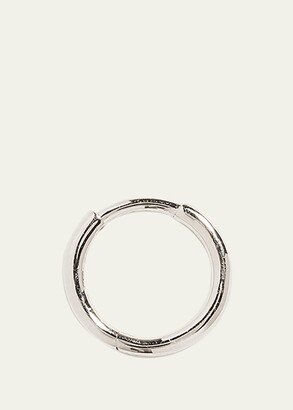 8mm 14k White Gold Huggie Hoop Earring