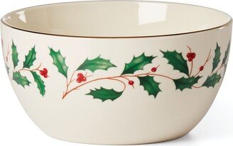 Holiday Small Bowl - Red, Green and Ivory