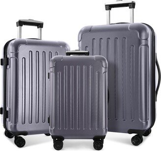 ABS+PC Lightweight Suitcase 3 Piece Luggage Sets with Spinner Wheels