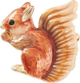 Fable England Fable Enamel Red Squirrel Brooch