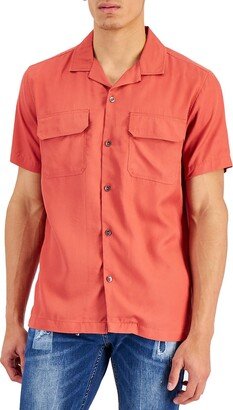 Mens Utility Collar Button-Down Shirt