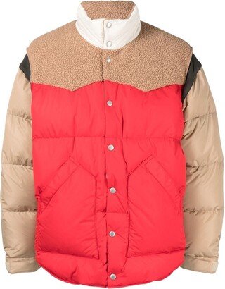 Panelled Puffer Jacket-AB