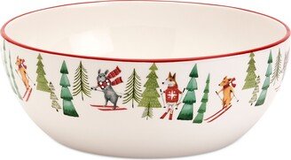 Furry Christmas Dog Serve Bowl