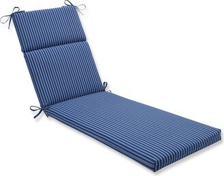 Pillow Perfect Resort Stripe Blue Chaise Lounge Cushion