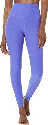 Spacedye High Waisted Midi Leggings (Ultra Violet Heather) Women's Casual Pants