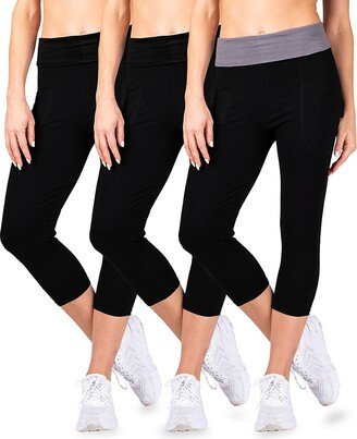 Inerzia Foldover Capri Leggings-AA