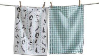 tagltd Frisky Cats Dishtowel Set of 2