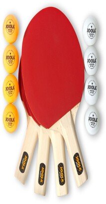 Joola Hit Table Tennis Set Includes 4 Hit Rackets, 8 Balls Carrying Case