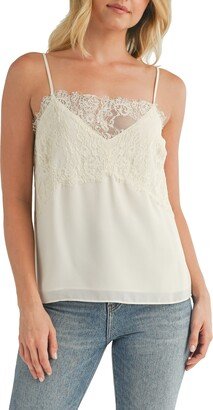 Lace Trim Satin Camisole-AC