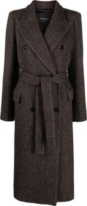 Belted Double-Breasted Maxi Coat