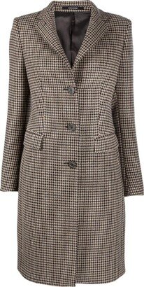 Parigi houndstooth-pattern coat