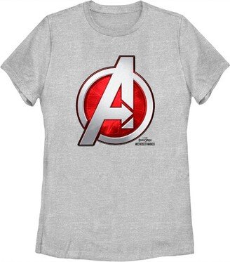 Women' Doctor Strange in the Multivere of Madne Avenger Logo T-Shirt - Athletic Heather - Small