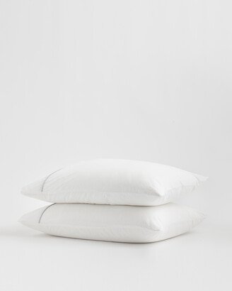 Classic Organic Percale Piped Pillowcase Pair