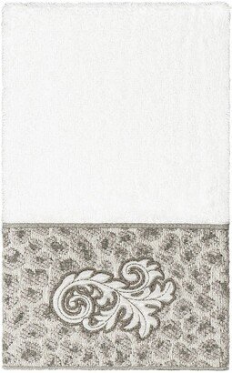 April Embellished Hand Towel - White