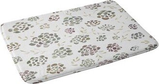 Kelli Murray Succulents Memory Foam Bath Mat Green/Brown