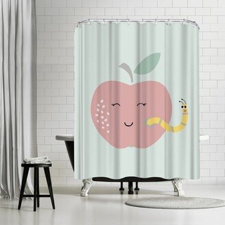 71 x 74 Shower Curtain, Worm by Nanamia Design