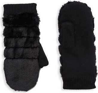 Faux Fur Mittens-AB