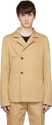 SAPIO Beige Double-Breasted Blazer