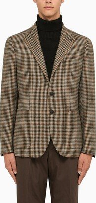 Houndstooth pattern beige jacket