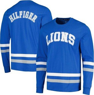 Men's Blue, Silver Detroit Lions Nolan Long Sleeve T-shirt - Blue, Silver