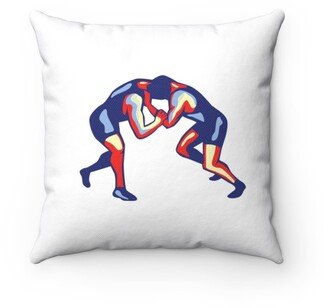 Freestyle Wrestling Retro Pillow - Throw Custom Cover Gift Idea Room Decor