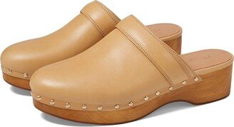 The Cecily Clog in Oiled Leather (Dried Straw) Women's Clog/Mule Shoes