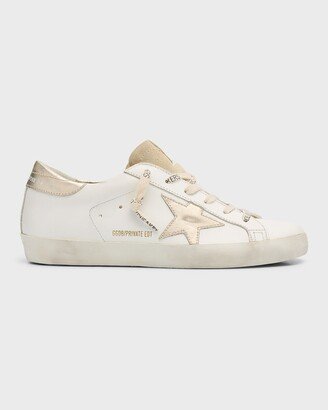 Superstar Mixed Leather Low-Top Sneakers-AD