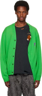 Green Half Loose Cardigan