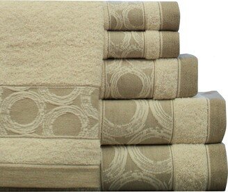 Circles 6Pc Towel Set-AA