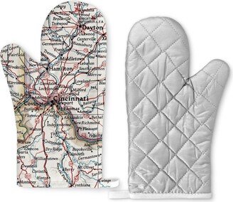 Cincinnati Map Oven Mitt - Gift Kitchen