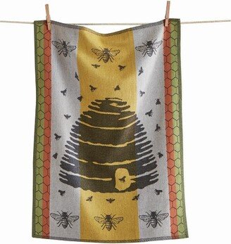 tagltd Bee Hive Jacquard Dishtowel