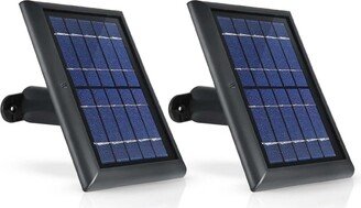 Wasserstein Solar Panel with 13ft Cable for Arlo Essential Spotlight/Xl Spotlight Camera Only - Power Your Arlo Camera Continuously (2 Pack, Black)