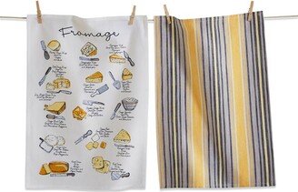 tagltd Fromage Dishtowel Set Of 2