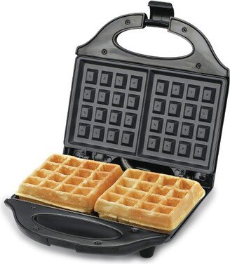 COMMERCIAL CHEF Waffle Maker, Nonstick Mini Waffle Maker, Black