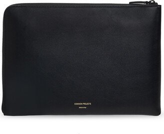 Leather Clutch - Black-AA