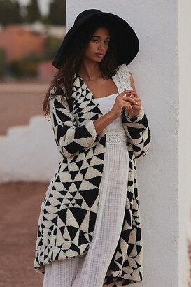 Deco Fleece Maxi Cardigan