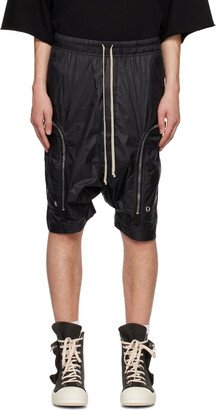 Black Zip Shorts