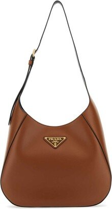 Logo Plaque Medium Hobo Bag-AA