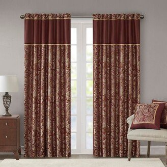 Gracie Mills 2-pc Aubrey Jacquard Curtain Panel Pair - 50x108