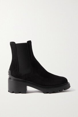 Suede Chelsea Boots - Black