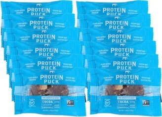 Protein Puck Mini Cocoa Cashews Cinnamon Plant-Based Protein Bar - Case of 12/1.34 oz