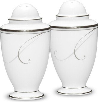 Platinum Wave Salt & Pepper Shakers