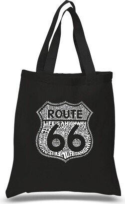 Route 66 - Life Is A Highway - Small Word Art Tote Bag