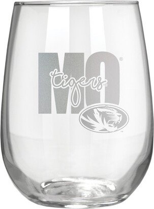 NCAA Missouri Tigers The Vino Stemless 17oz Wine Glass - Clear