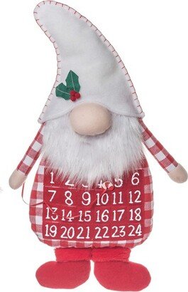 Polyester 27 in. Multicolored Christmas Gingham Gnome Countdown Calendar