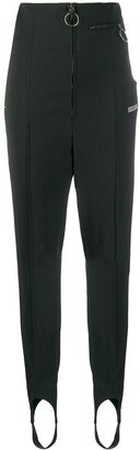 Zip-Front Slim-Fit Trousers