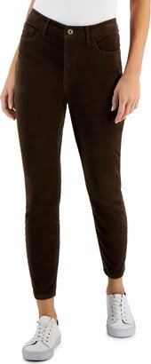 Tribeca Womens Corduroy Cropped Skinny Pants